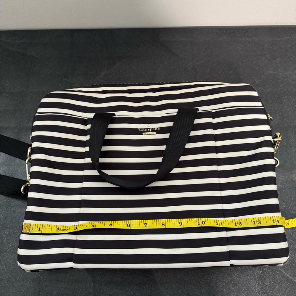 Kate Spade Classic Nylon Stripe Laptop Commuter Bag - Picture 4 of 12